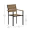 Flash Furniture Natural/Gray Faux Teak Patio Chair with Arms SB-CA108-WA-NAT-GG - alternate 3